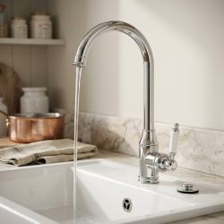 Aquanello Heritage Manor Klassische Küche – Nostalgischer Küchenarmatur aus Chrom CR-9001-HM